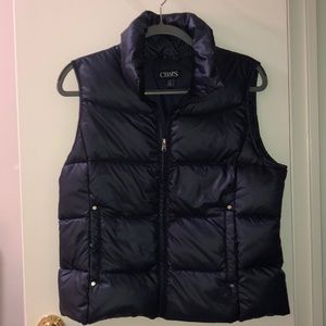 Navy blue Chaps puffy vest